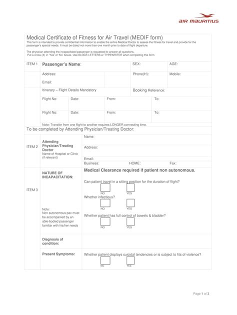 catheter travel certificate.